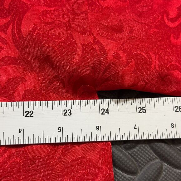 Victoria's Secret Robe Women One Size Red Satin Jacquard Print Casual Open Front - Picture 8 of 9